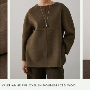 Soeur Chocolate Brown Wool Sweater